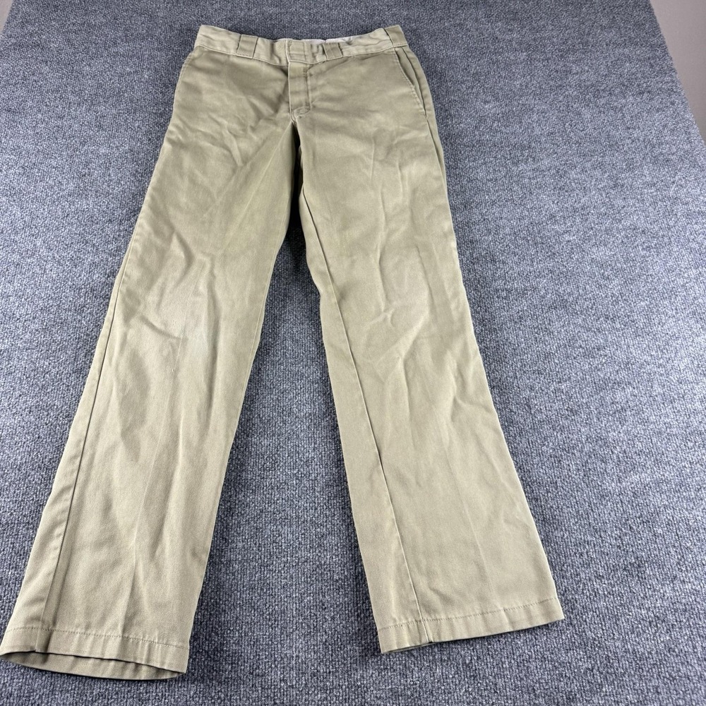 Dickies Pants Mens 30x31 Beige 874 Original Fit Straight Khaki Chino Workwear